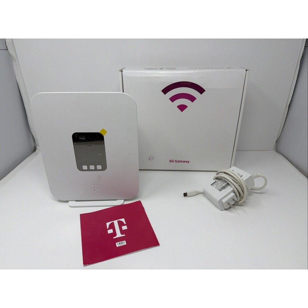 T-Mobile TMO-G4SE 5G Gateway Wi-Fi Router Modem, Dual LAN, USB-C, White Reset